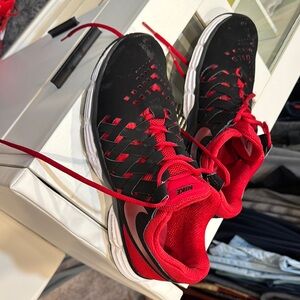 Nike Black and Red Athletic Shoes